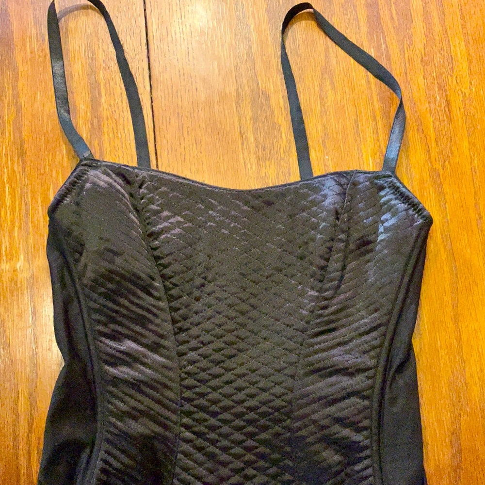 Nature Intimates Black Corset Top sz 34/B